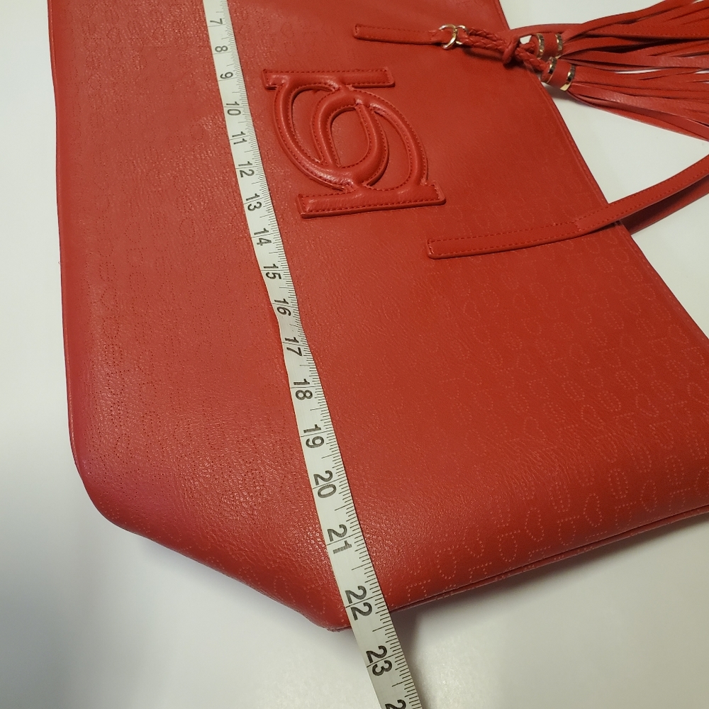 BEBE Red Purse - Picture 9 of 13